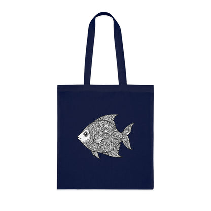 Intricate Mandala Fish Tote Bag