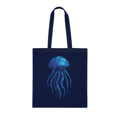 Geometric Polygon Jellyfish Tote Bag