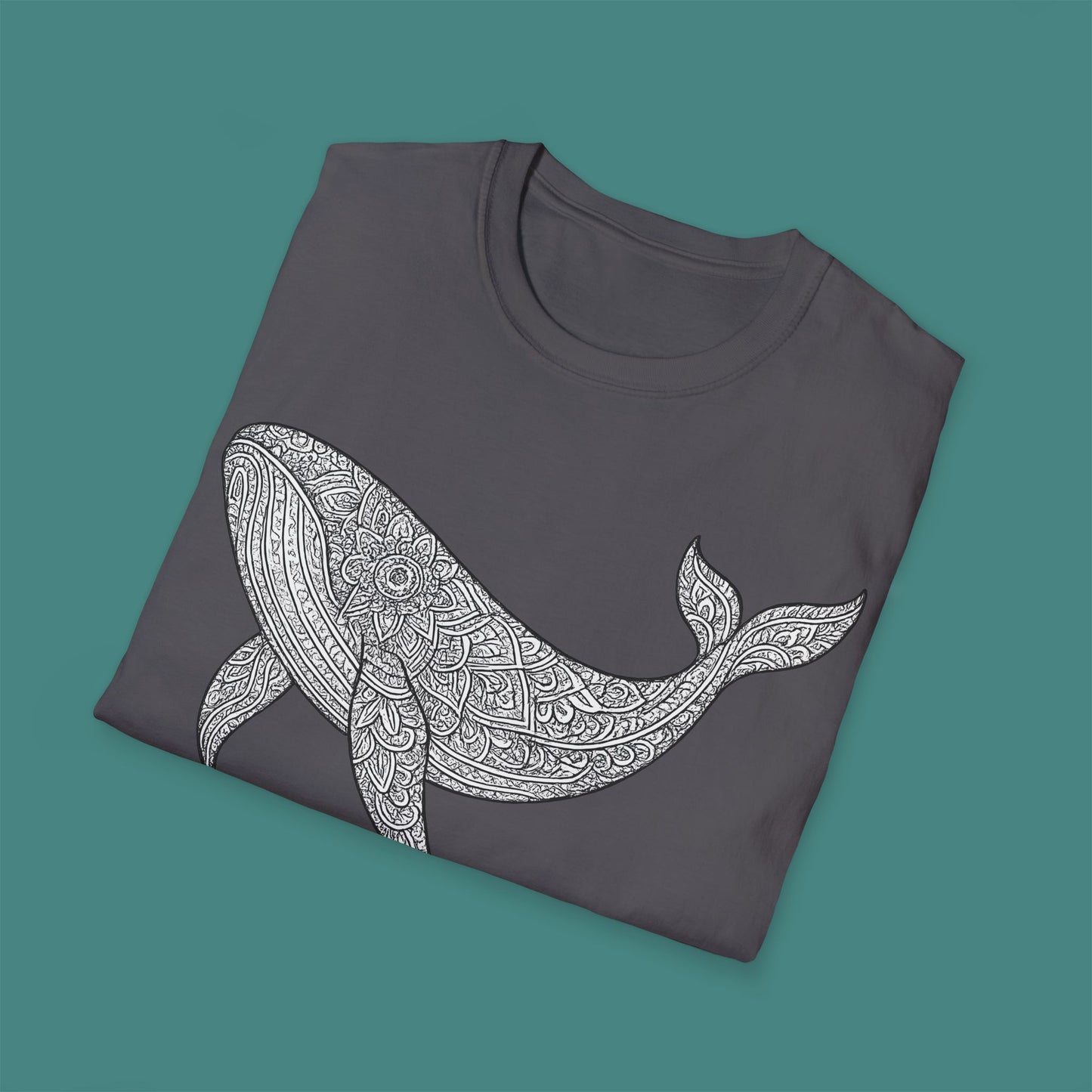 Intricate Mandala Whale Unisex T-Shirt