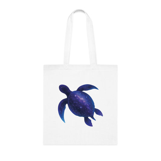 Cosmic Galaxy Turtle Tote Bag