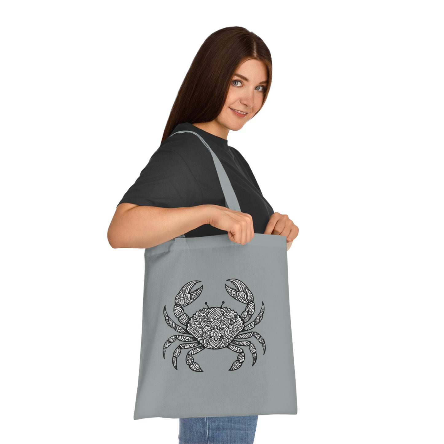 Intricate Mandala Crab Tote Bag