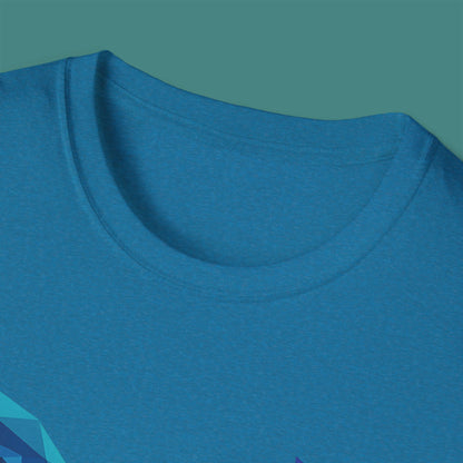 Geometric Polygon Whale Unisex T-Shirt