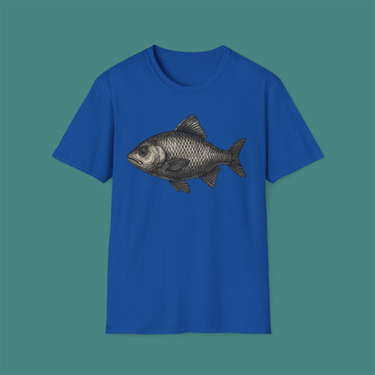 Vintage Etching Fish Unisex T-Shirt