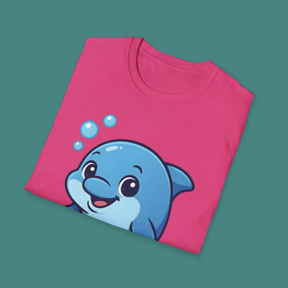 Cartoon Cute Dolphin Unisex T-Shirt