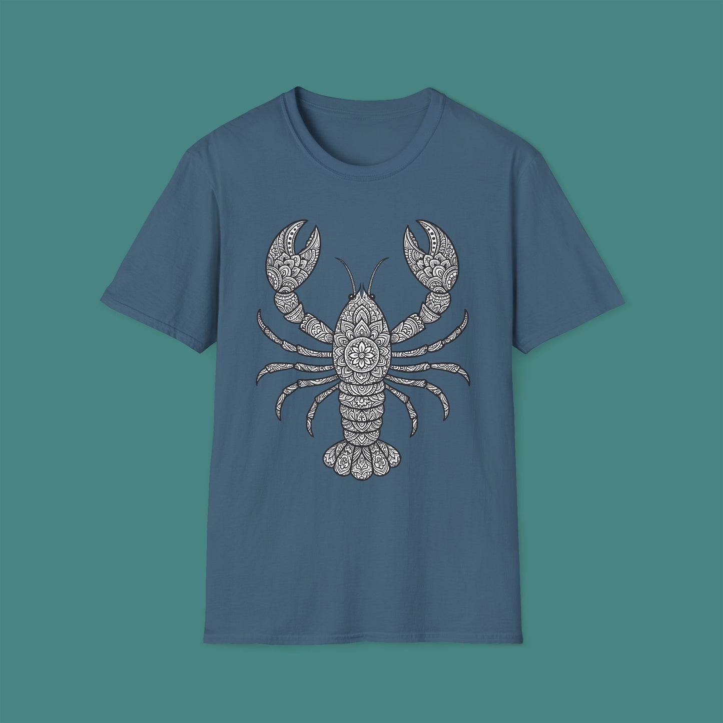 Intricate Mandala Lobster Unisex T-Shirt