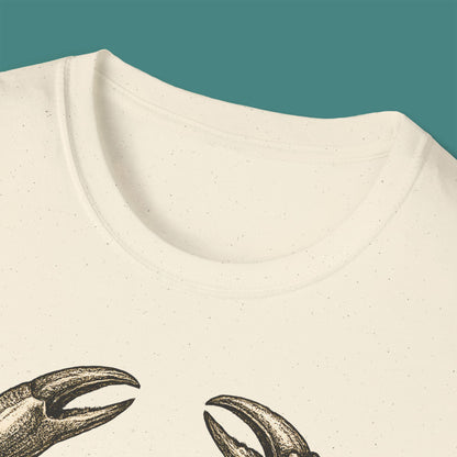 Vintage Etching Crab Unisex T-Shirt