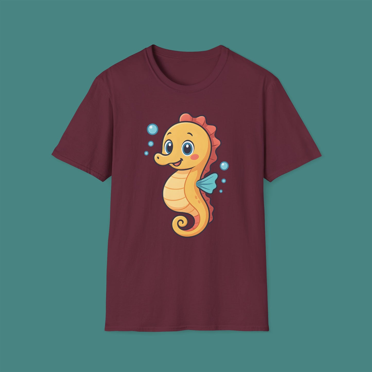 Cartoon Cute Seahorse Unisex T-Shirt
