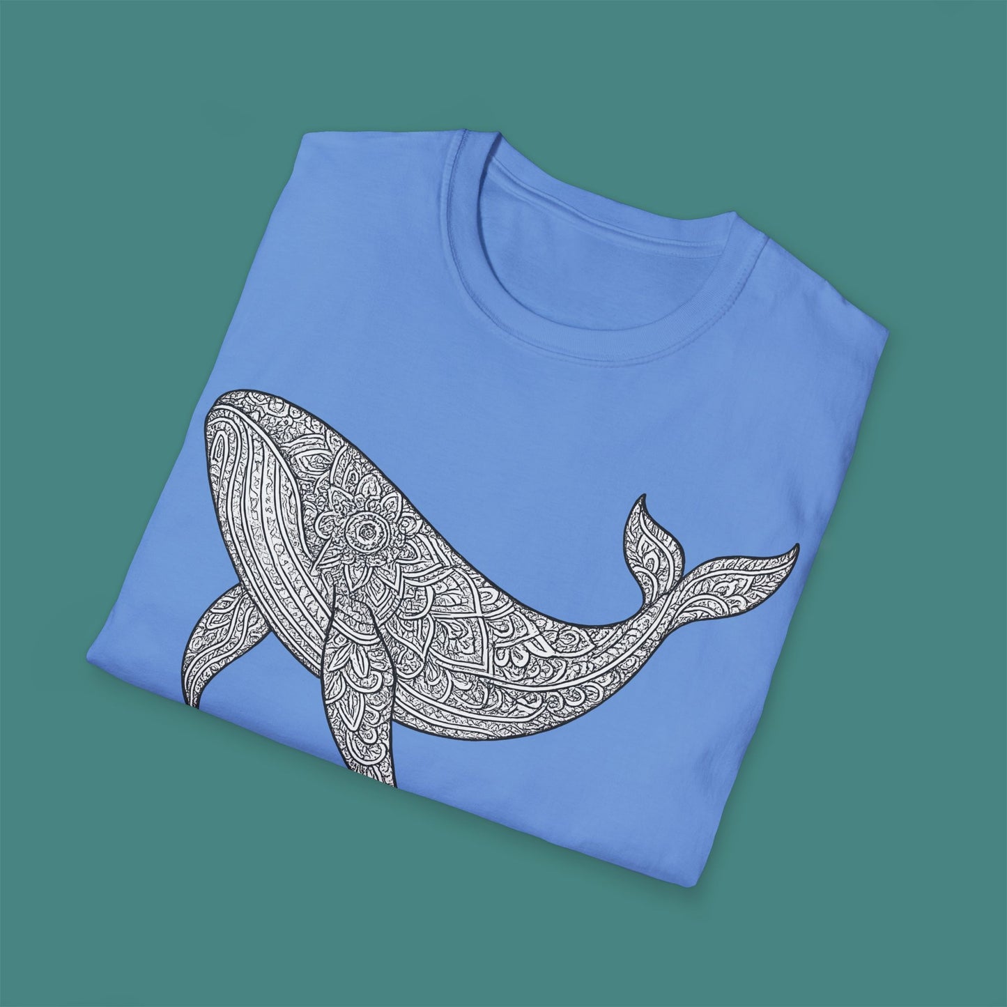 Intricate Mandala Whale Unisex T-Shirt