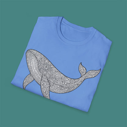 Intricate Mandala Whale Unisex T-Shirt