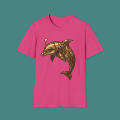 Steampunk Mechanical Dolphin Unisex T-Shirt
