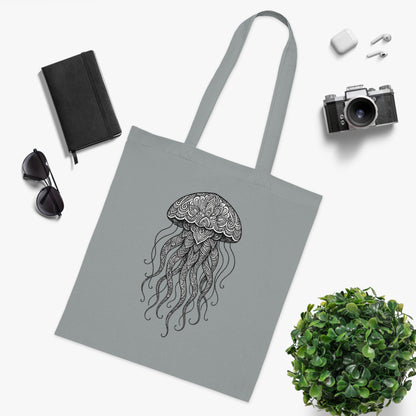 Intricate Mandala Jellyfish Tote Bag