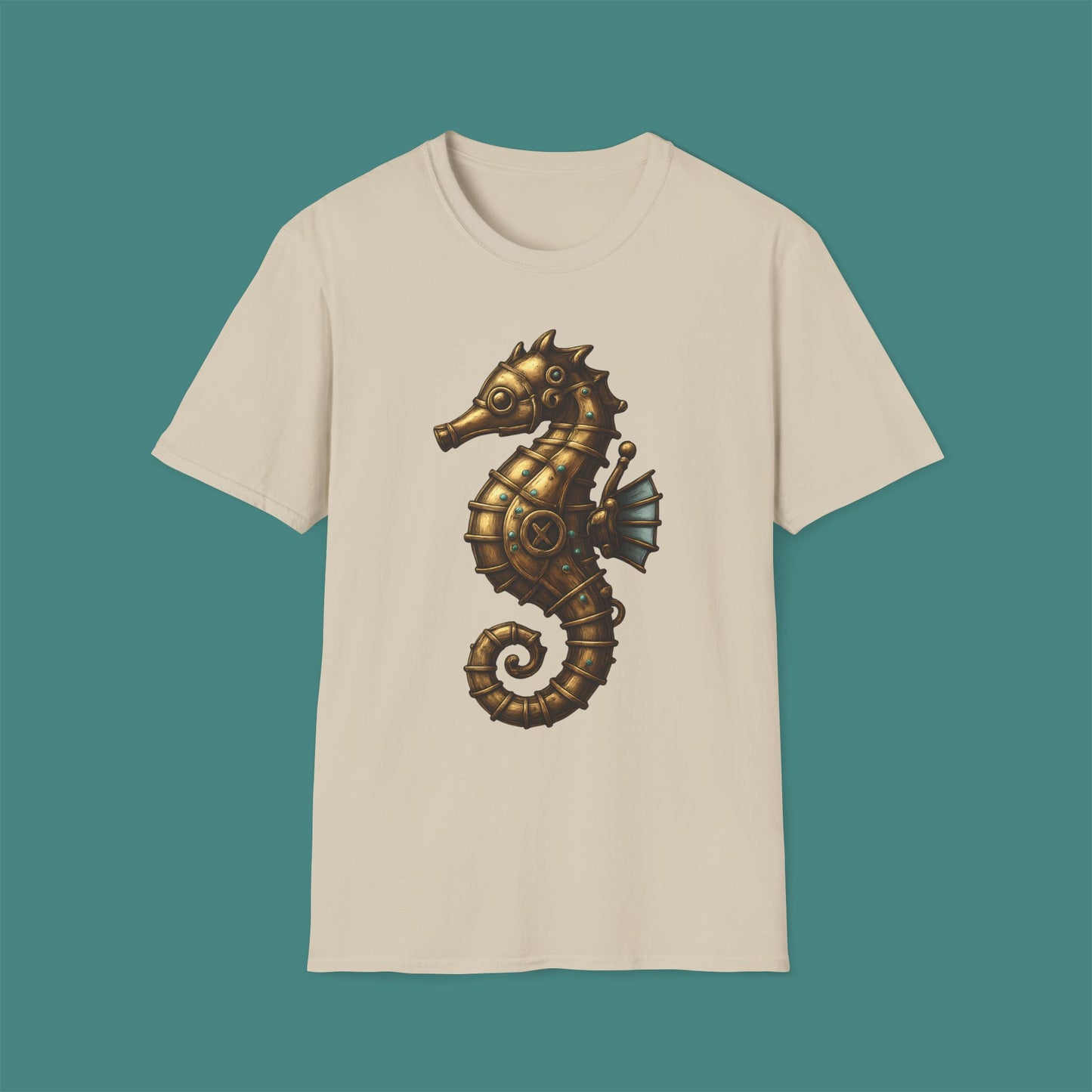 Steampunk Mechanical Seahorse Unisex T-Shirt