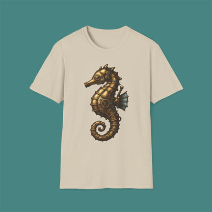 Steampunk Mechanical Seahorse Unisex T-Shirt
