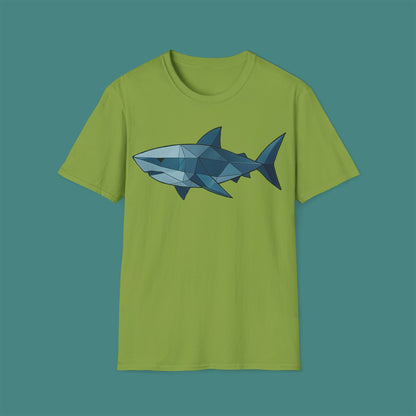 Geometric Polygon Shark Unisex T-Shirt