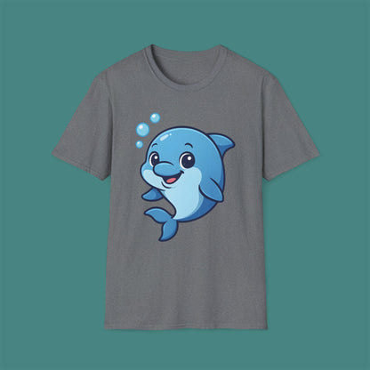 Cartoon Cute Dolphin Unisex T-Shirt
