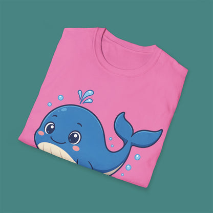 Cartoon Cute Whale Unisex T-Shirt