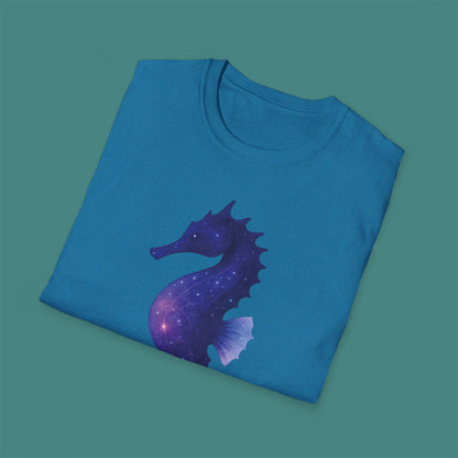 Cosmic Galaxy Seahorse Unisex T-Shirt