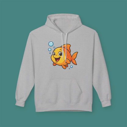 Cartoon Cute Fish Fleece Unisex Hoodie