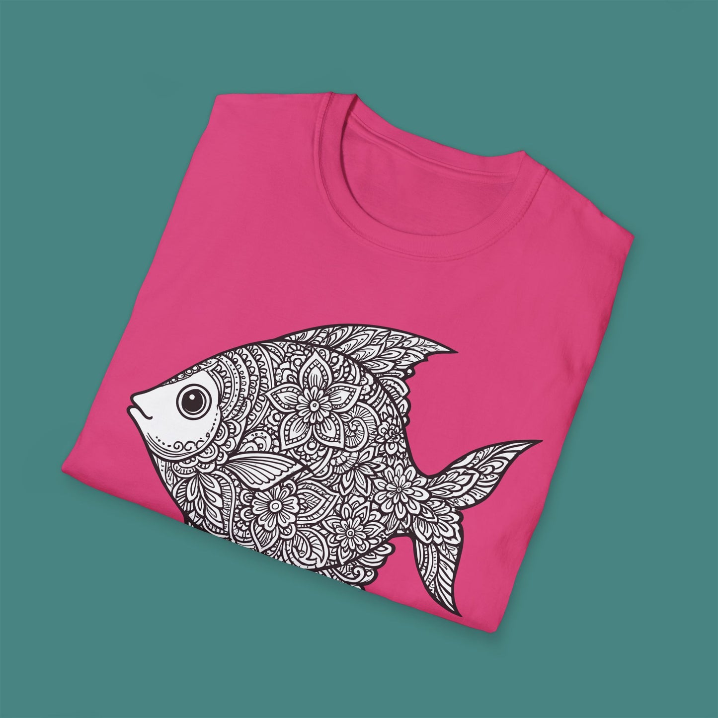 Intricate Mandala Fish Unisex T-Shirt