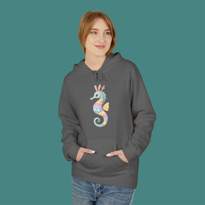 Easter Seahorse Fleece Unisex Hoodie