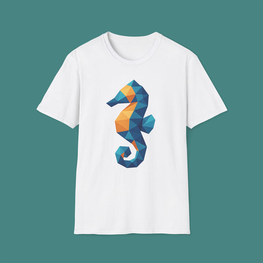 Geometric Polygon Seahorse Unisex T-Shirt