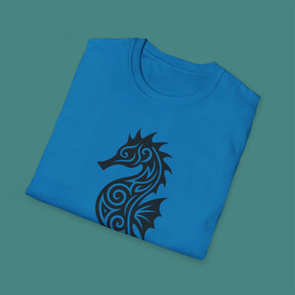 Tribal Tattoo Seahorse Unisex T-Shirt