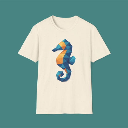 Geometric Polygon Seahorse Unisex T-Shirt