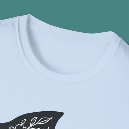 Floral Fish Silhouette Unisex T-Shirt