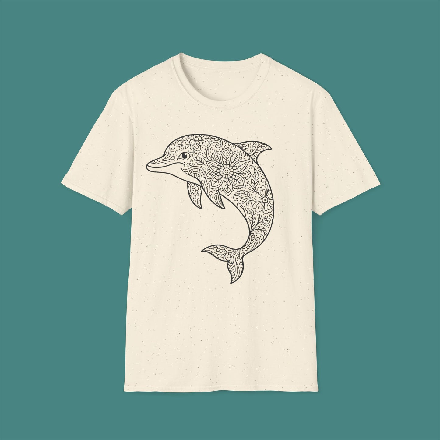 Intricate Mandala Dolphin Unisex T-Shirt