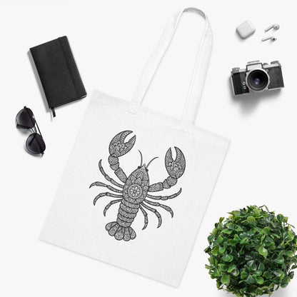 Intricate Mandala Lobster Tote Bag