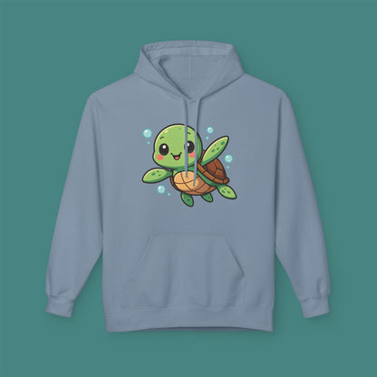 Cartoon Cute Turtle Fleece Unisex Hoodie