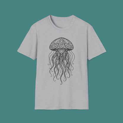 Intricate Mandala Jellyfish Unisex T-Shirt