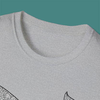 Intricate Mandala Whale Unisex T-Shirt