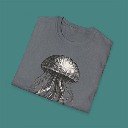 Vintage Etching Jellyfish Unisex T-Shirt