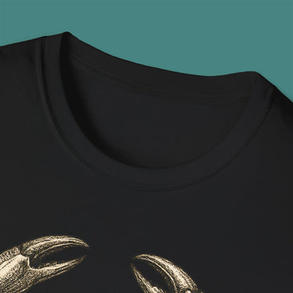 Vintage Etching Crab Unisex T-Shirt