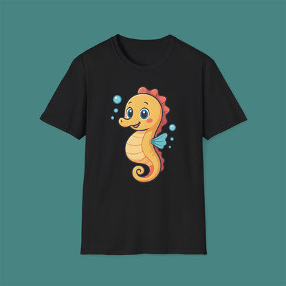 Cartoon Cute Seahorse Unisex T-Shirt