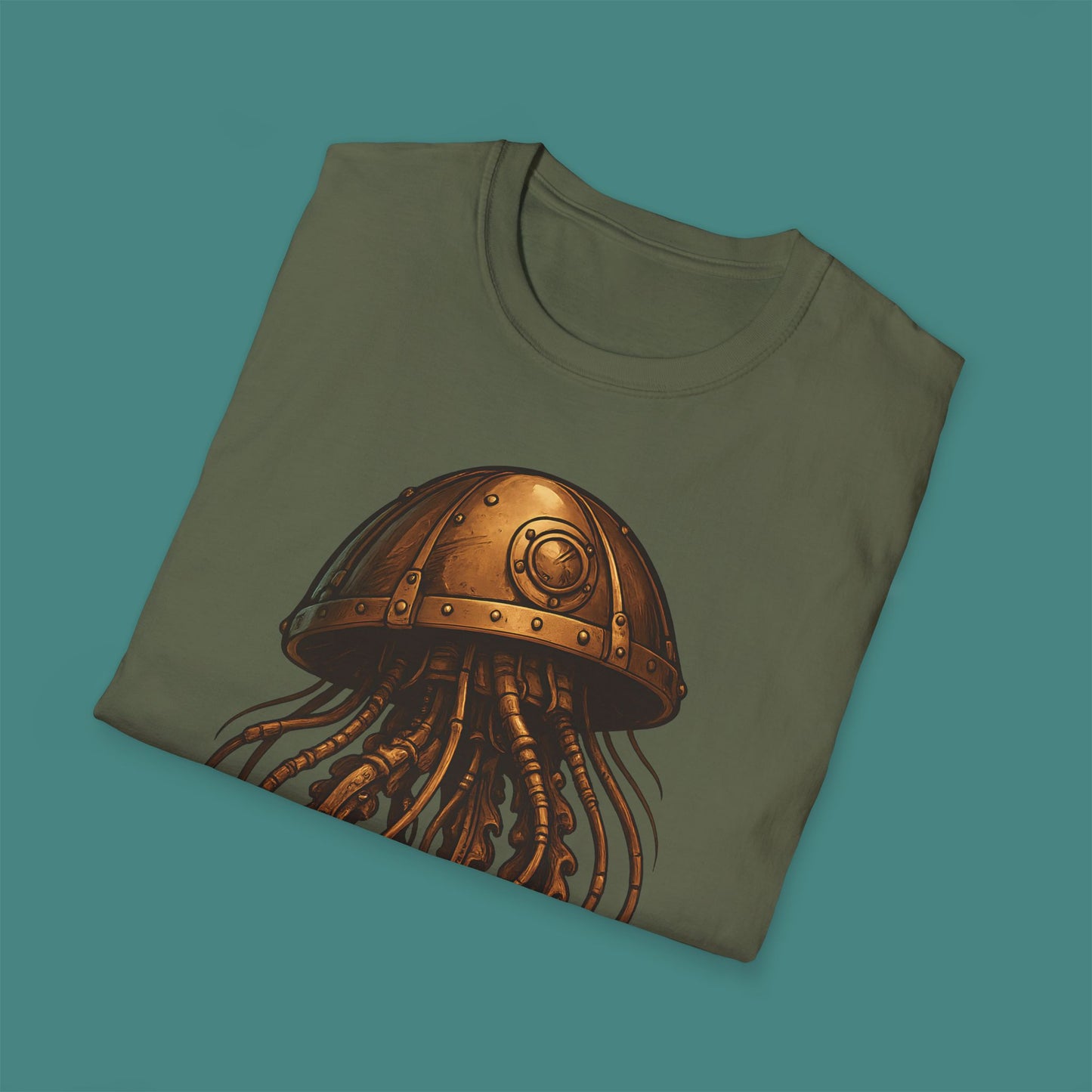 Steampunk Mechanical Jellyfish Unisex T-Shirt