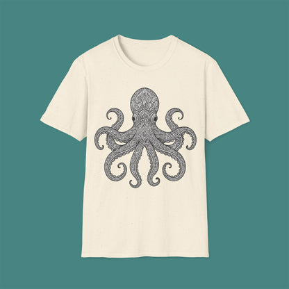 Intricate Mandala Octopus Unisex T-Shirt