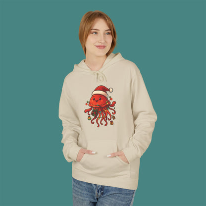 Christmas Jellyfish Fleece Unisex Hoodie