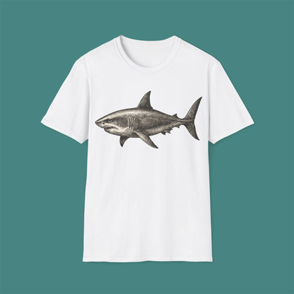 Vintage Etching Shark Unisex T-Shirt