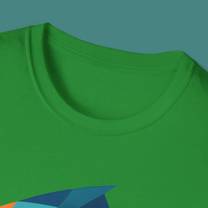 Geometric Polygon Fish Unisex T-Shirt