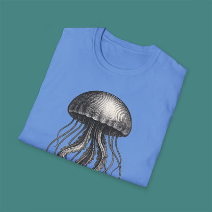 Vintage Etching Jellyfish Unisex T-Shirt