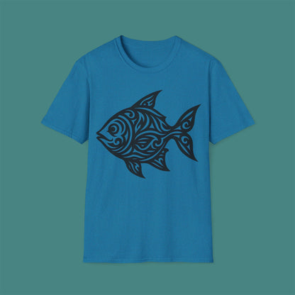 Tribal Tattoo Fish Unisex T-Shirt