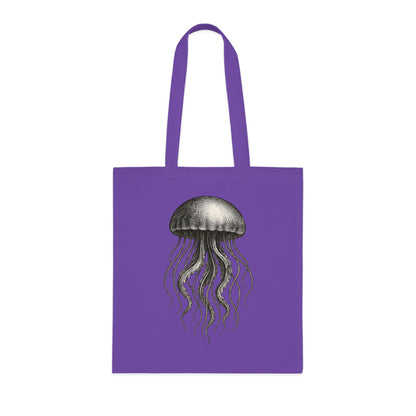 Vintage Etching Jellyfish Tote Bag
