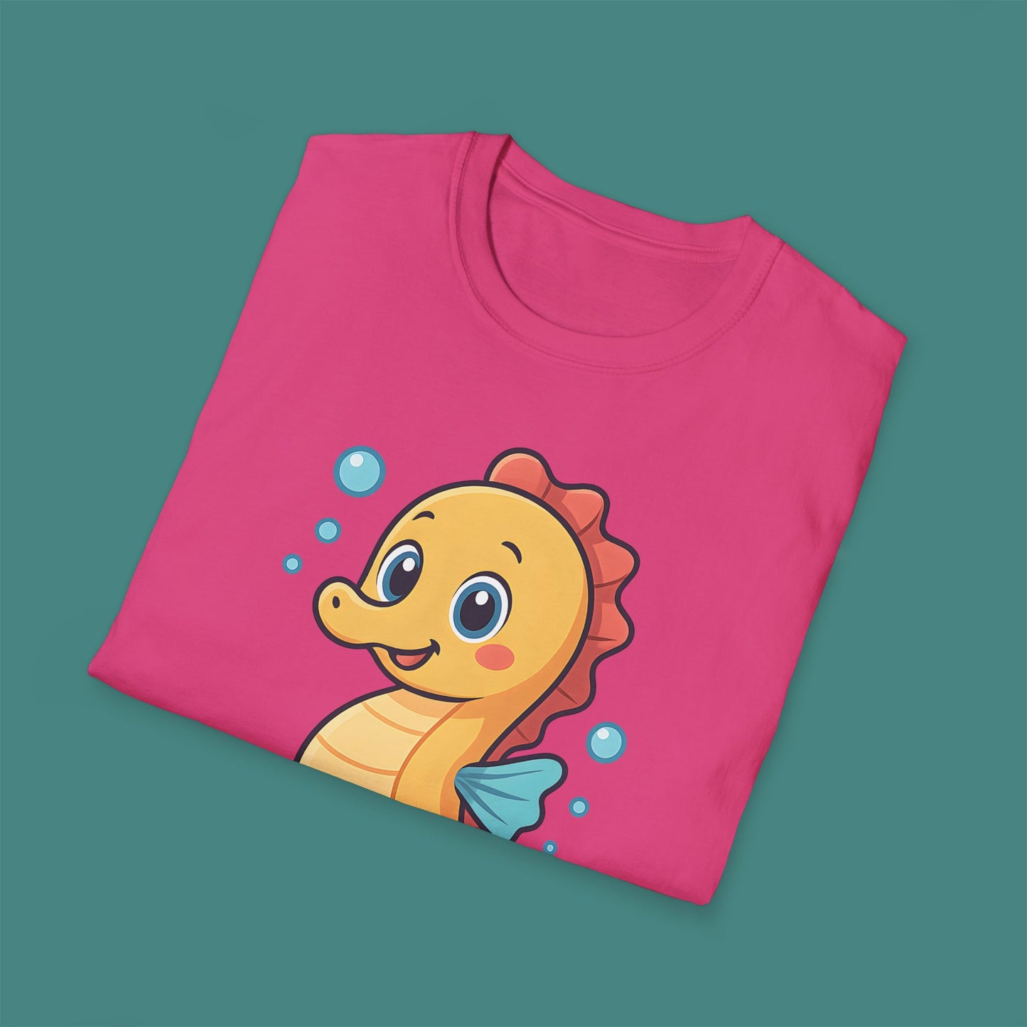 Cartoon Cute Seahorse Unisex T-Shirt