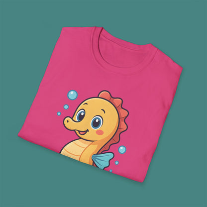 Cartoon Cute Seahorse Unisex T-Shirt