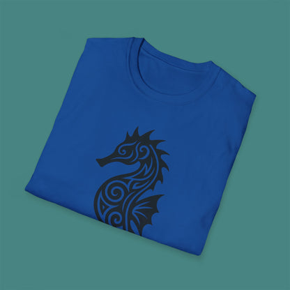 Tribal Tattoo Seahorse Unisex T-Shirt