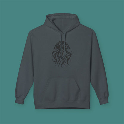 Tribal Tattoo Jellyfish Fleece Unisex Hoodie