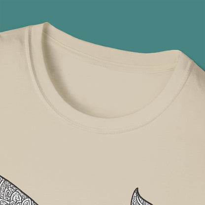 Intricate Mandala Whale Unisex T-Shirt