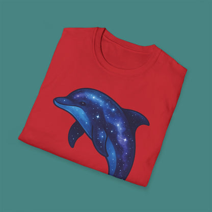 Cosmic Galaxy Dolphin Unisex T-Shirt